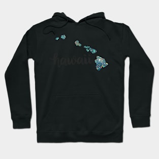 hawaii - calligraphy and abstract state outline Hoodie